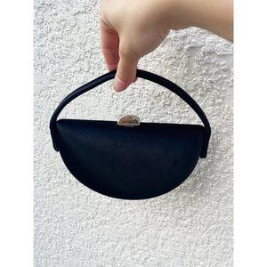 La Regale Black Satin Mini Purse